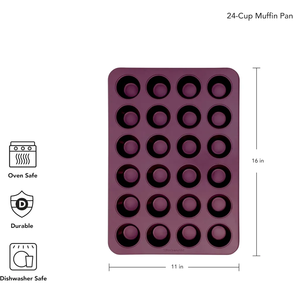 KitchenAid molde para mini muffins 24 tazas / 2.8 l, acero | Remolacha