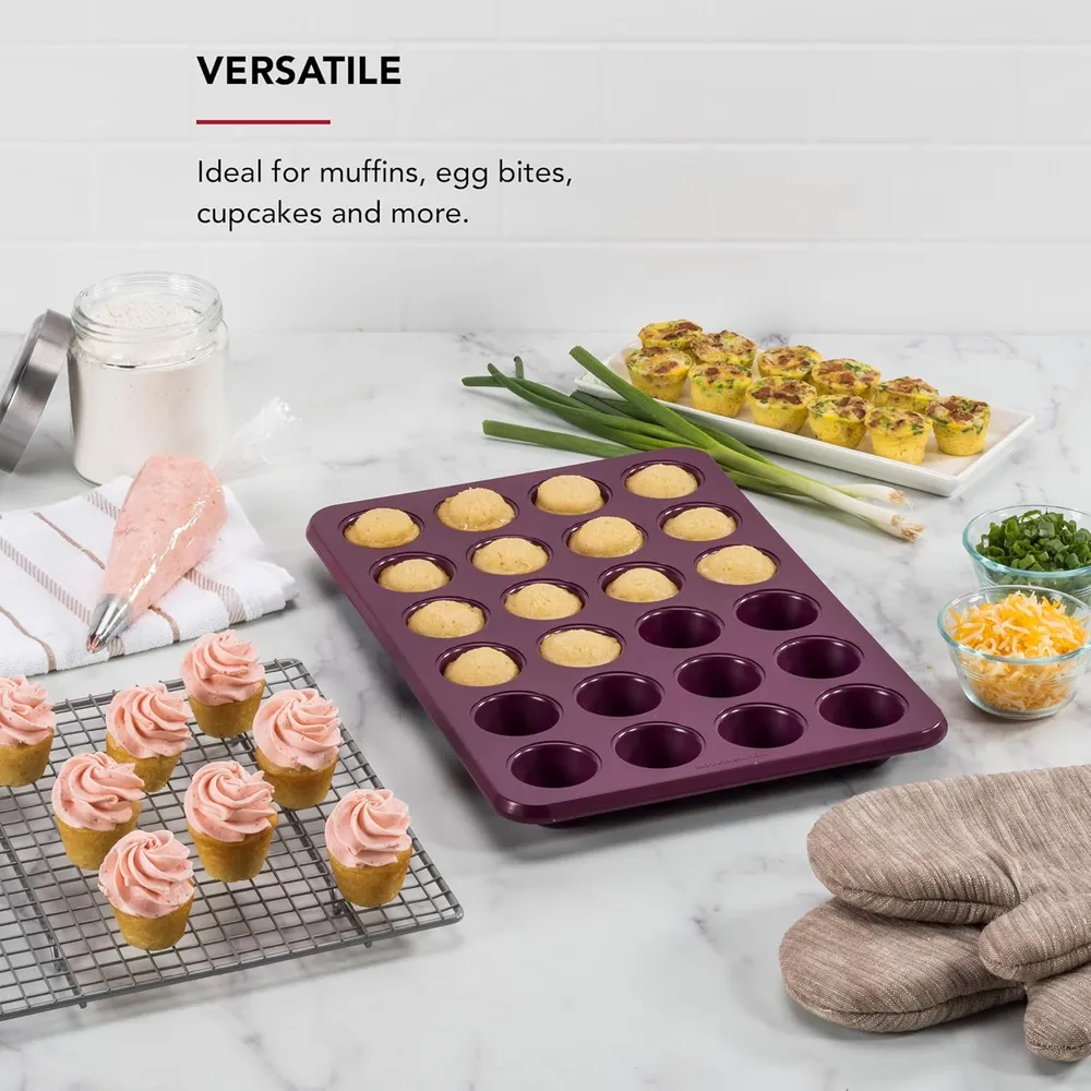KitchenAid molde para mini muffins 24 tazas / 2.8 l, acero | Remolacha