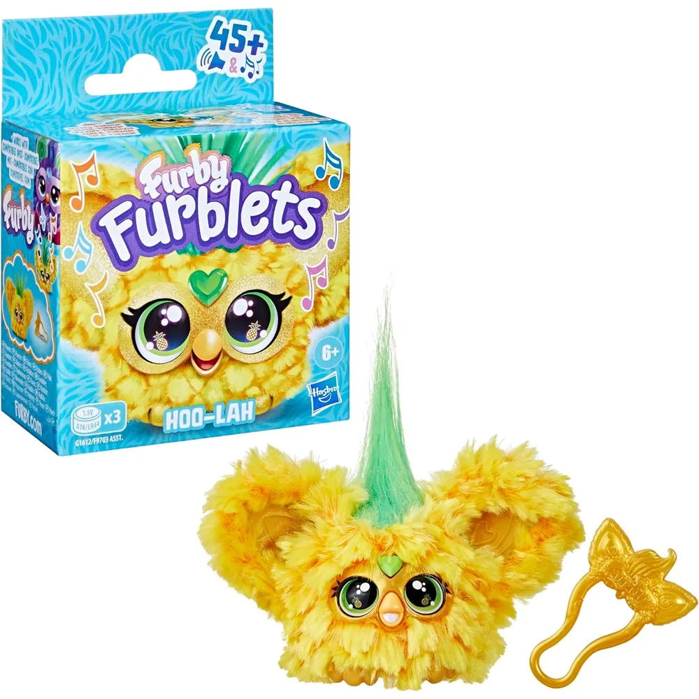 Furby Furblets Hoo-lah Piña Mini Amigo | Amarillo/Verde