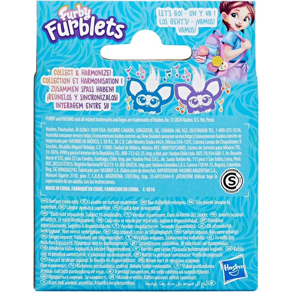 Furby Furblets Hoo-lah Piña Mini Amigo | Amarillo/Verde