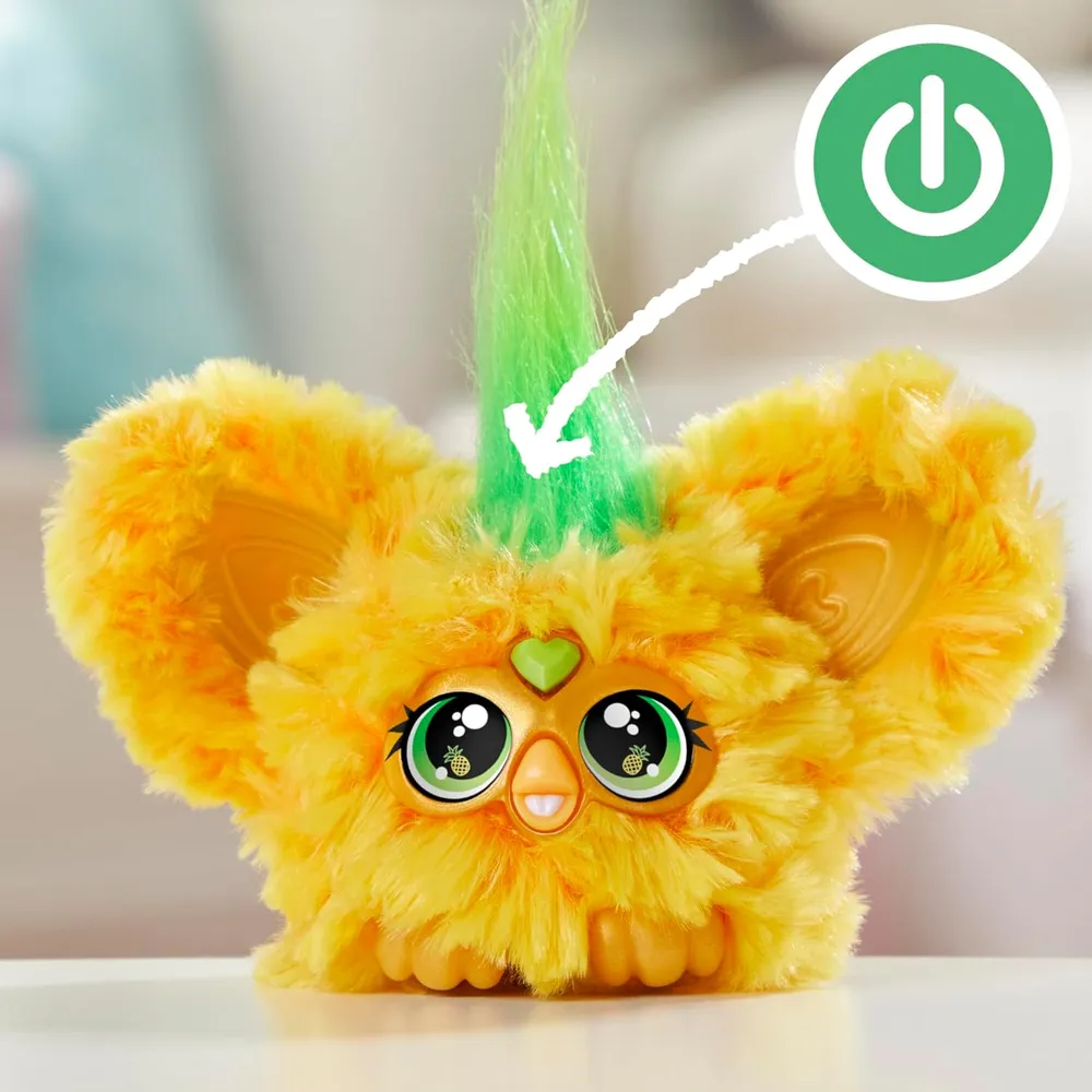 Furby Furblets Hoo-lah Piña Mini Amigo | Amarillo/Verde