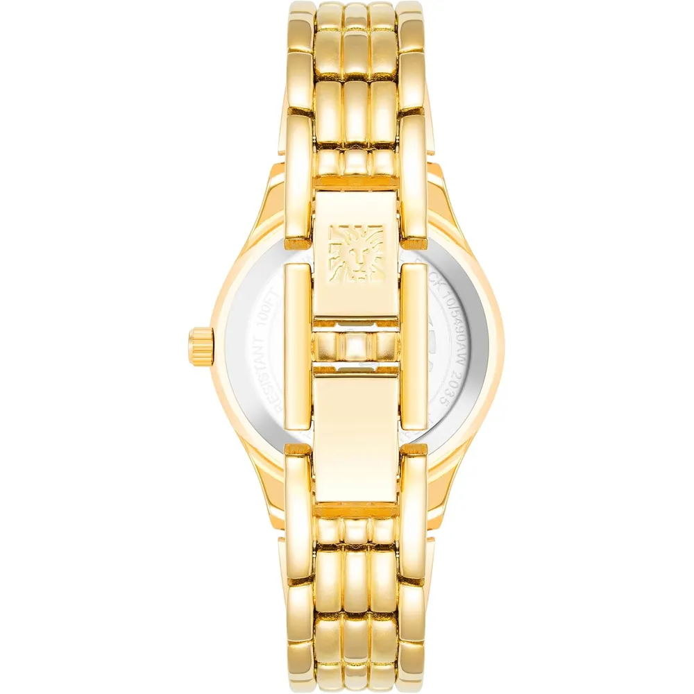 Anne Klein 10/5491SVTT reloj para mujer con diseño tipo pulsera | 27 mm - Dorado/Negro