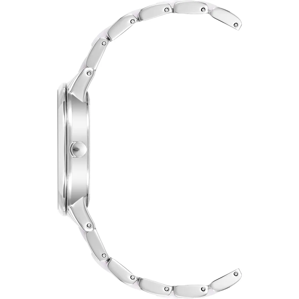 Anne Klein AK/1413LBSV reloj para mujer con pulsera de resina | 37 mm - Plateado