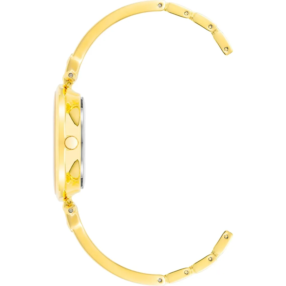 Anne Klein AK/2512LPGB reloj para mujer con diamante auténtico | 34 mm - Negro/Oro