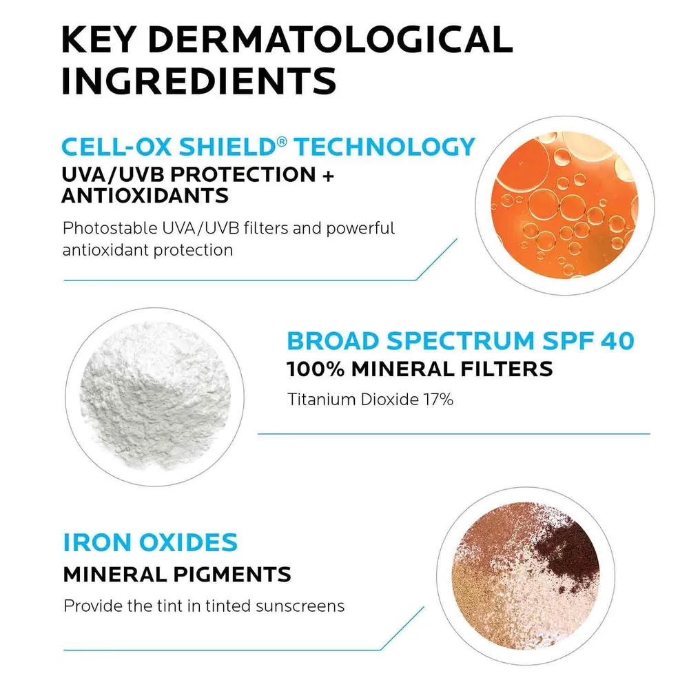 PROTECTOR SOLAR FACIAL FLUIDO MEDIUM DEEP SPF 40 ANTHELIOS LA ROCHE-POSAY 1.7 OZ / 50 ML