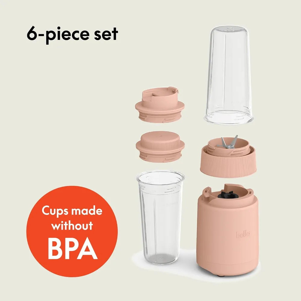 LICUADORA PORTÁTIL BELLA 6 PIEZAS