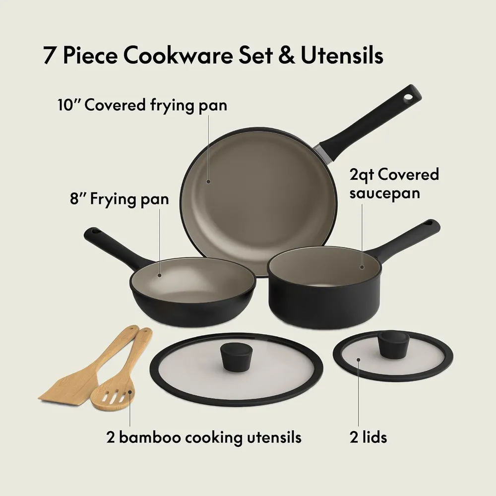 JUEGO DE COCINA BELLA 7 PIEZAS CERÁMICA