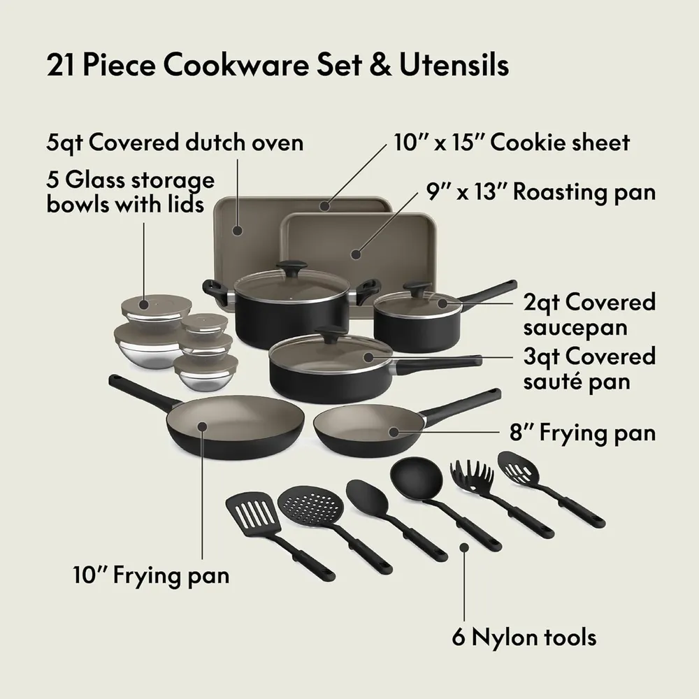 JUEGO DE COCINA DE CERÁMICA BELLA 12 PIEZAS