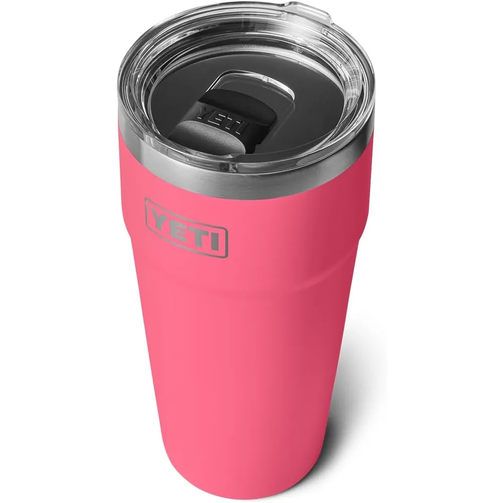 YETI Rambler Vaso  de 30 oz de acero inoxidable con tapa MagSlider color rosa