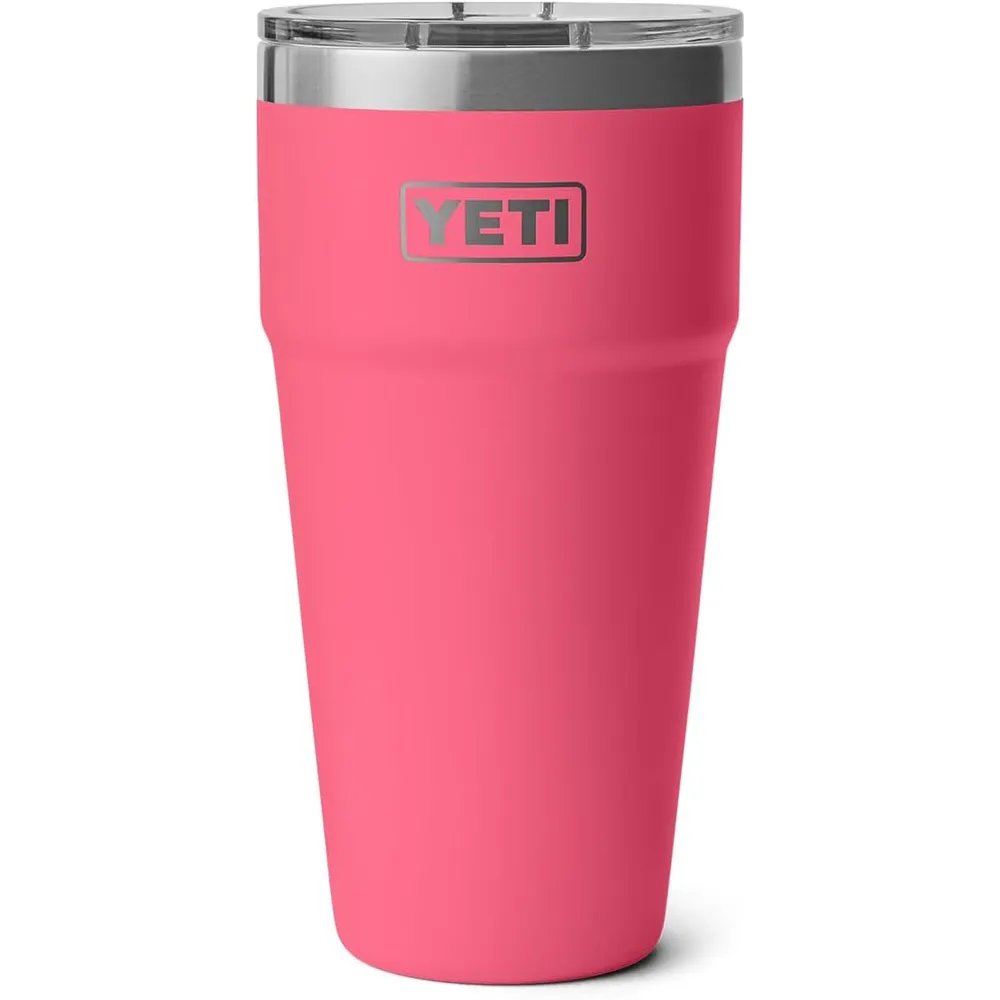 YETI Rambler Vaso  de 30 oz de acero inoxidable con tapa MagSlider color rosa