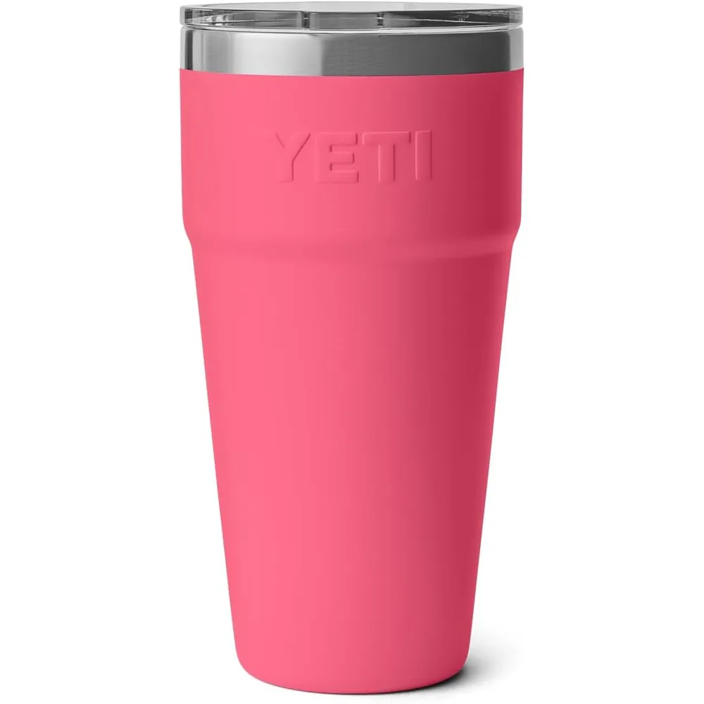 YETI Rambler Vaso  de 30 oz de acero inoxidable con tapa MagSlider color rosa