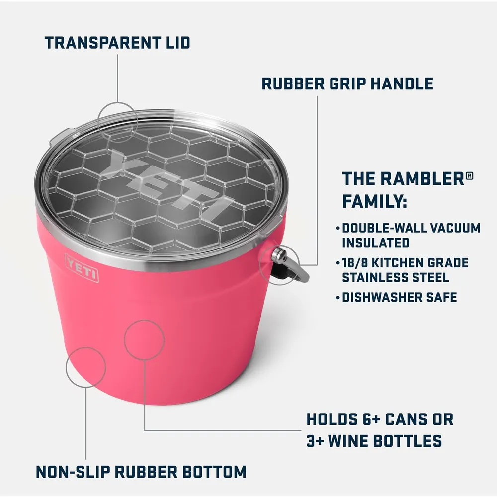 YETI Cooler Cubeta Para Bebidas | Rosado