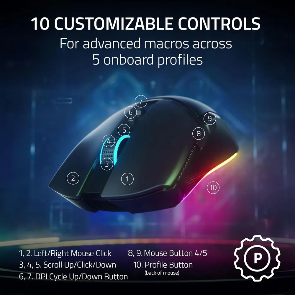 MOUSE INALÁMBRICO COBRA PRO RAZER