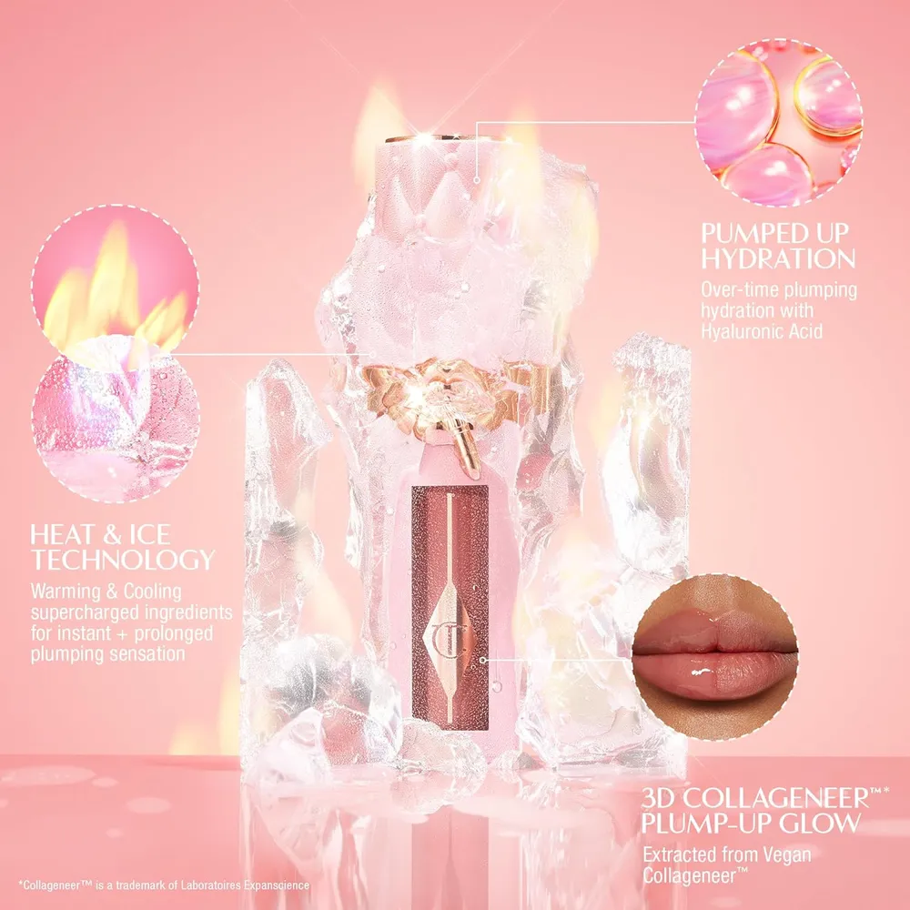 Charlotte Tilbury Big Lip Plumpgasm Brillo de labios | Medio/Profundo - marrón baya rosa