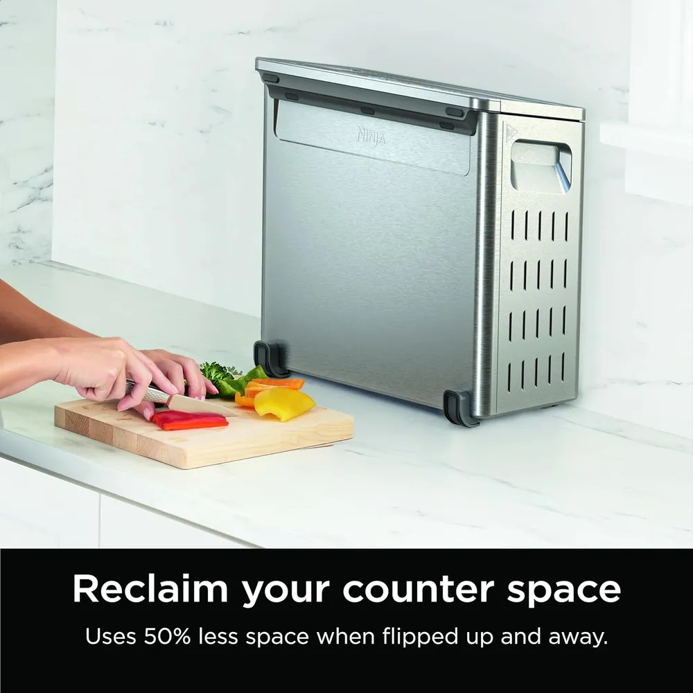 NINJA FOODI SP151, HORNO TOSTADOR Y FREIDORA DE AIRE 8 EN 1, 1800 W | ACERO