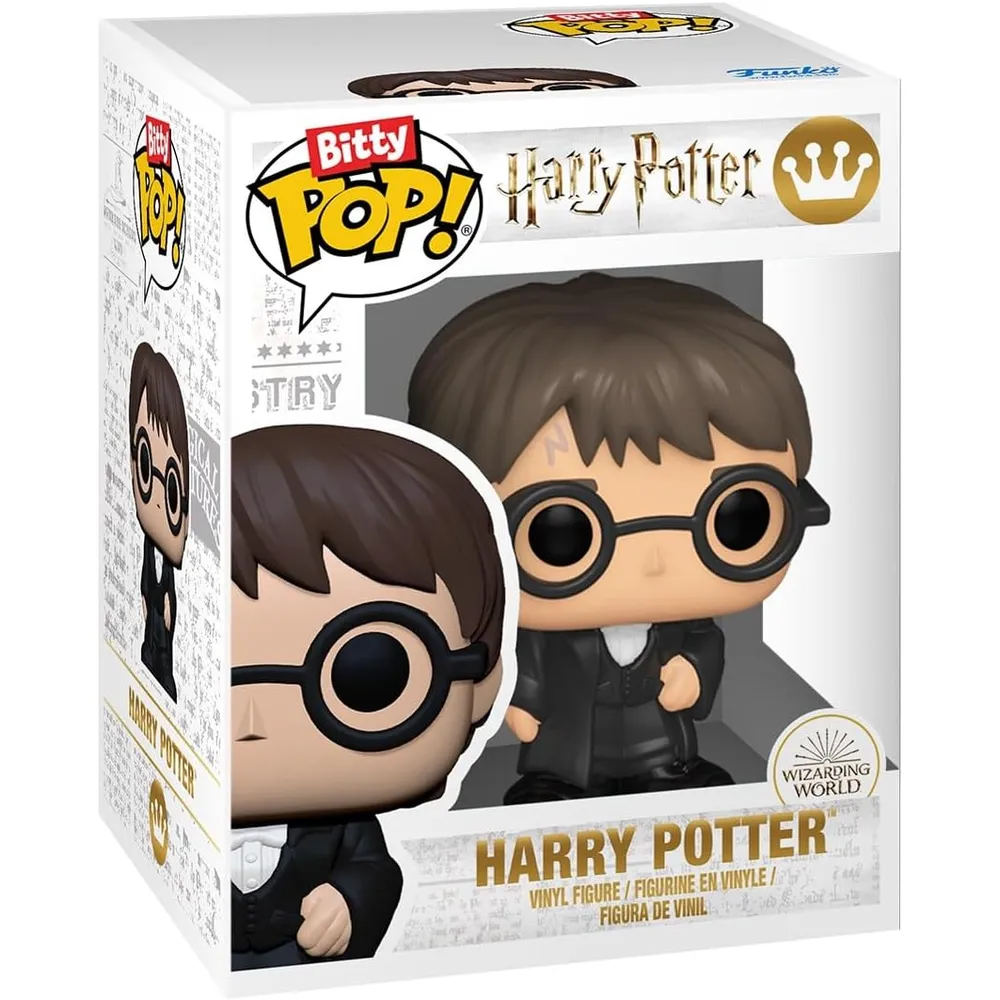 Funko Pop | Pack de 4 Bitty de Harry Potter (Harry, Cho, Parvati, y figura sorpresa)