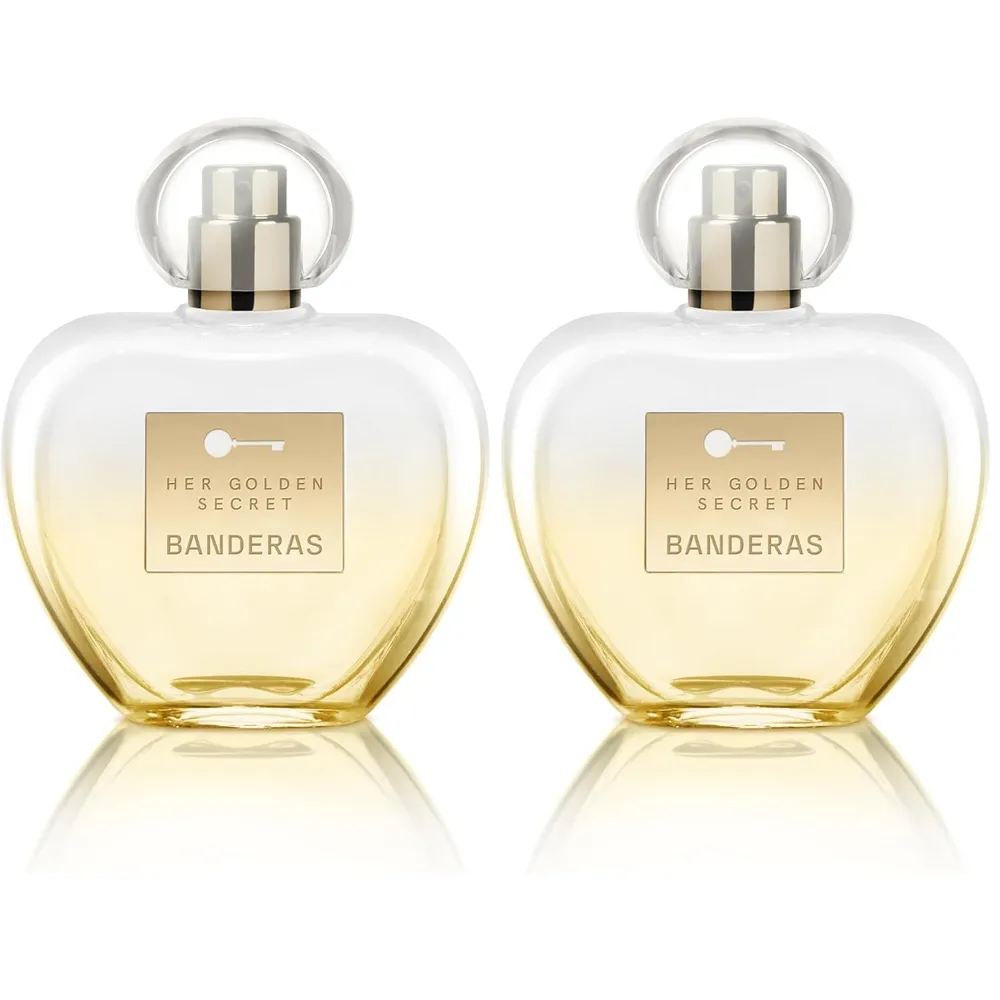 PACK PERFUME BANDERAS HER GOLDEN SECRET EAU DE TOILETTE 2 PZS 3.4 OZ / 80 ML