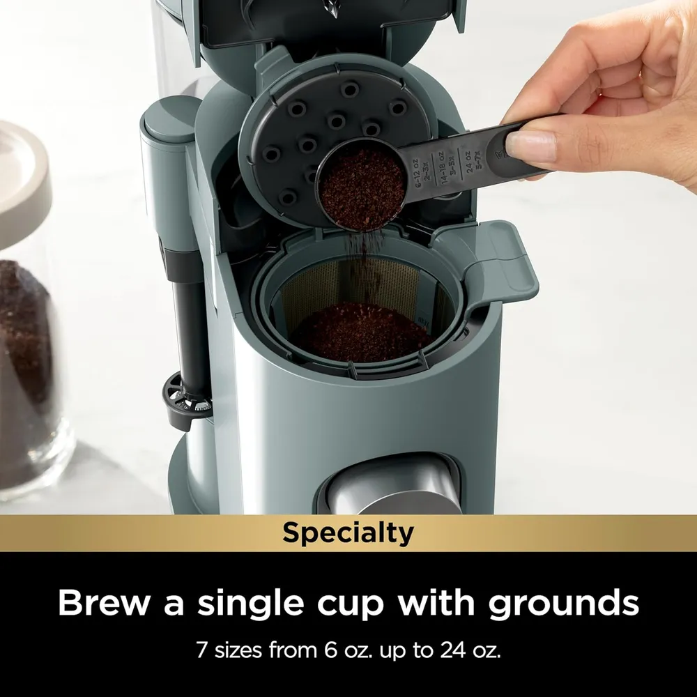 NINJA CAFETERA PODS & GROUNDS MONODOSIS, ESPUMADOR, 600 ML | VERDE