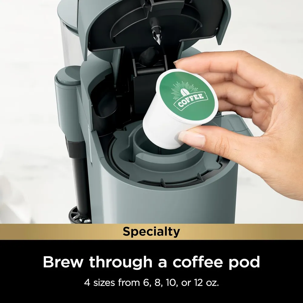 NINJA CAFETERA PODS & GROUNDS MONODOSIS, ESPUMADOR, 600 ML | VERDE