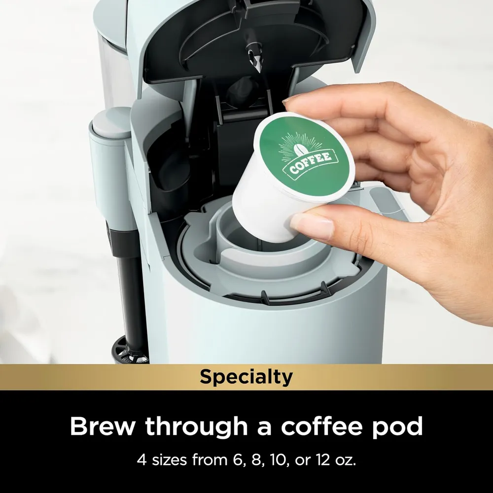 NINJA CAFETERA PODS & GROUNDS MONODOSIS, ESPUMADOR Y MOLIDO, 690 ML | AZUL