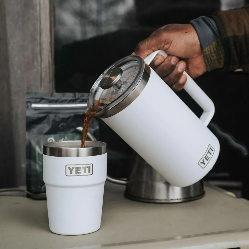 YETI Rambler Cafetera de Prensa con filtro de 34 oz | Blanco
