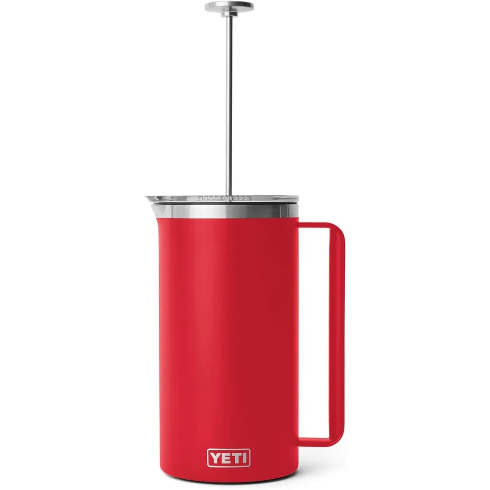 YETI Rambler Cafetera de Prensa con filtro de 64 oz | Rojo