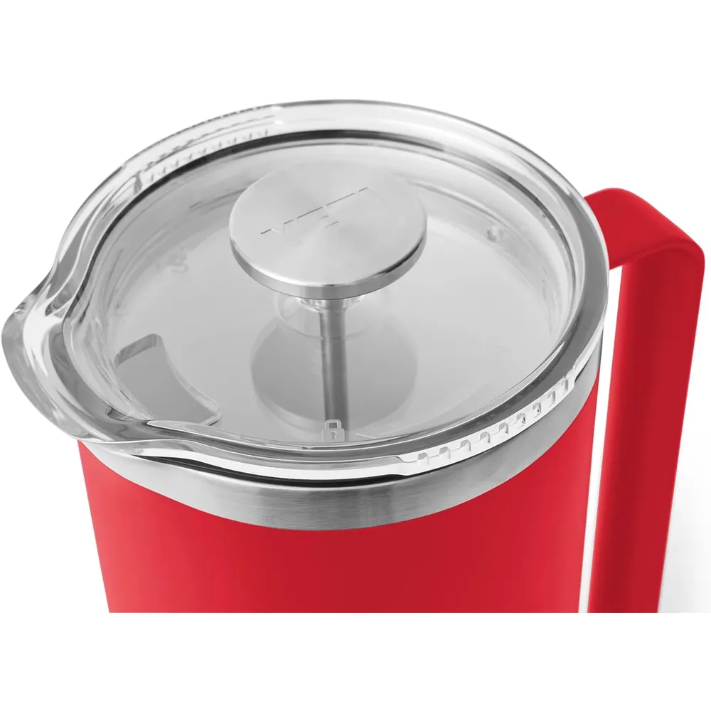 YETI Rambler Cafetera de Prensa con filtro de 64 oz | Rojo