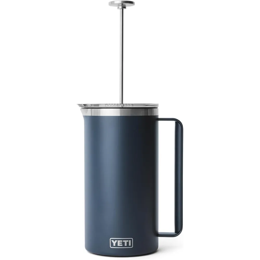 YETI Rambler Cafetera de Prensa con filtro de 64 oz | Azul Marino
