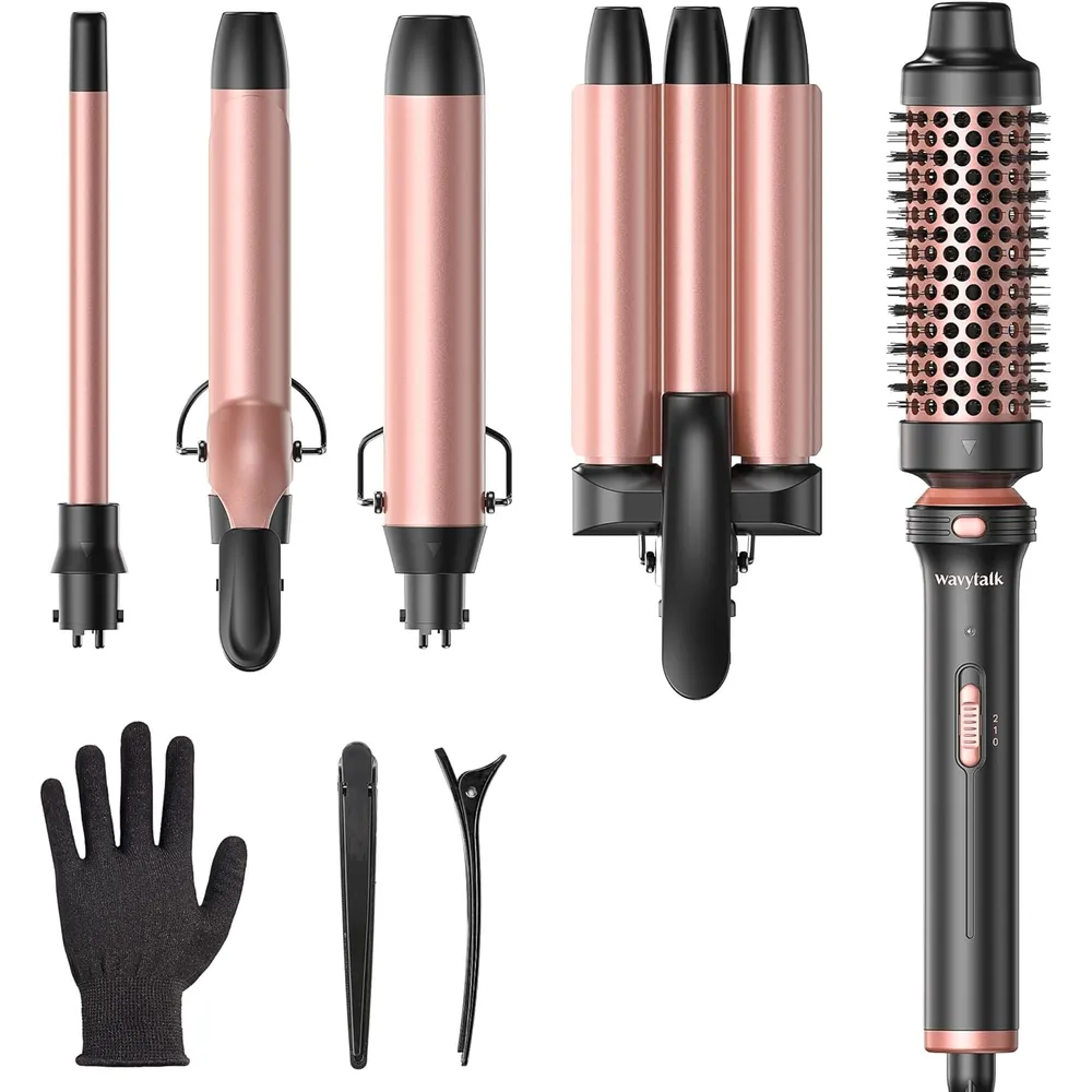 RIZADOR WAVYTALK 5 EN 1 SET 0.5"-1.25" | ROSE PINK