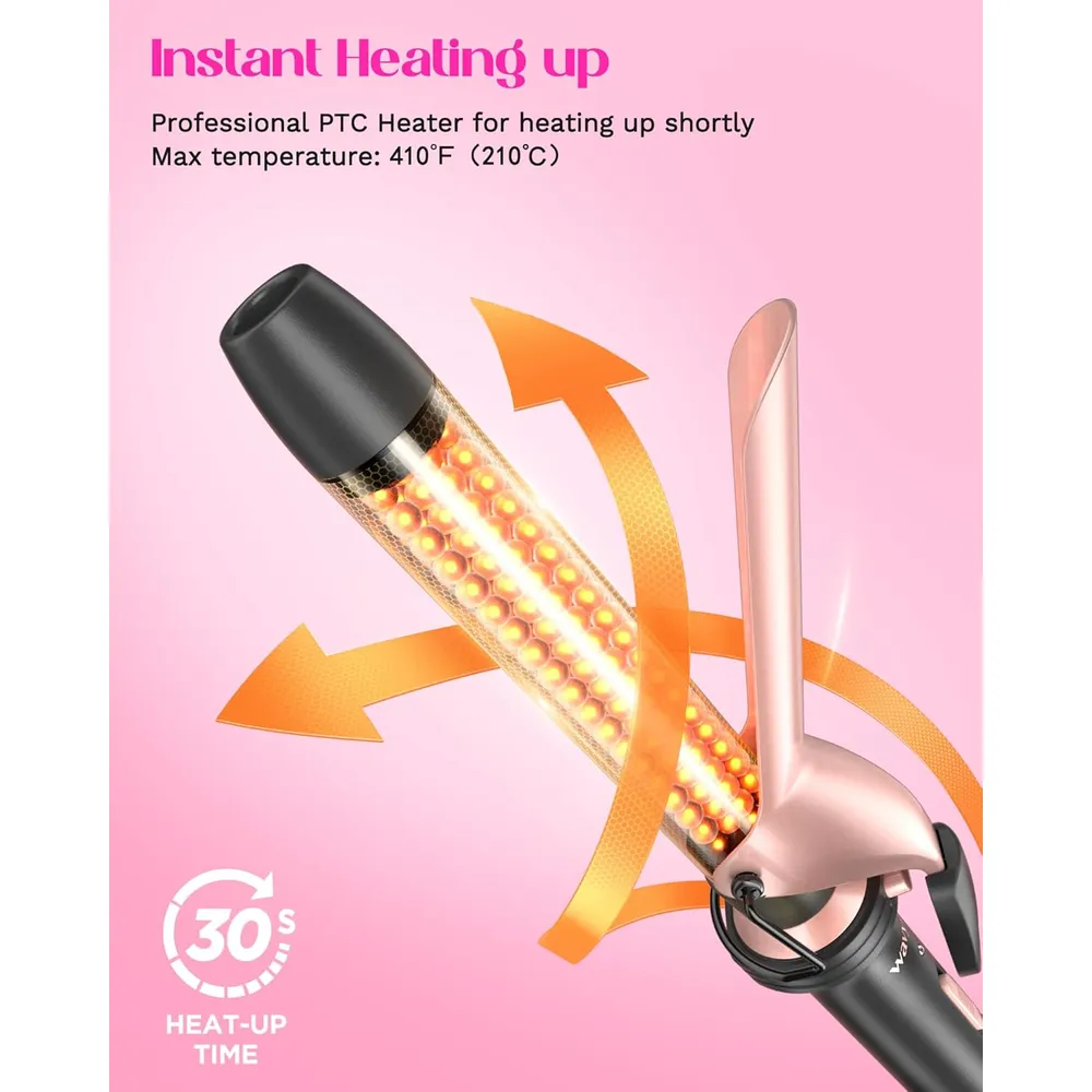 RIZADOR WAVYTALK 5 EN 1 SET 0.5"-1.25" | ROSE PINK