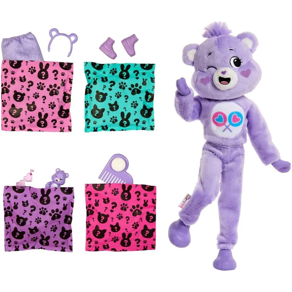 BARBIE CUTIE REVEAL CARE BEARS SHARE BEAR CON SORPRESAS