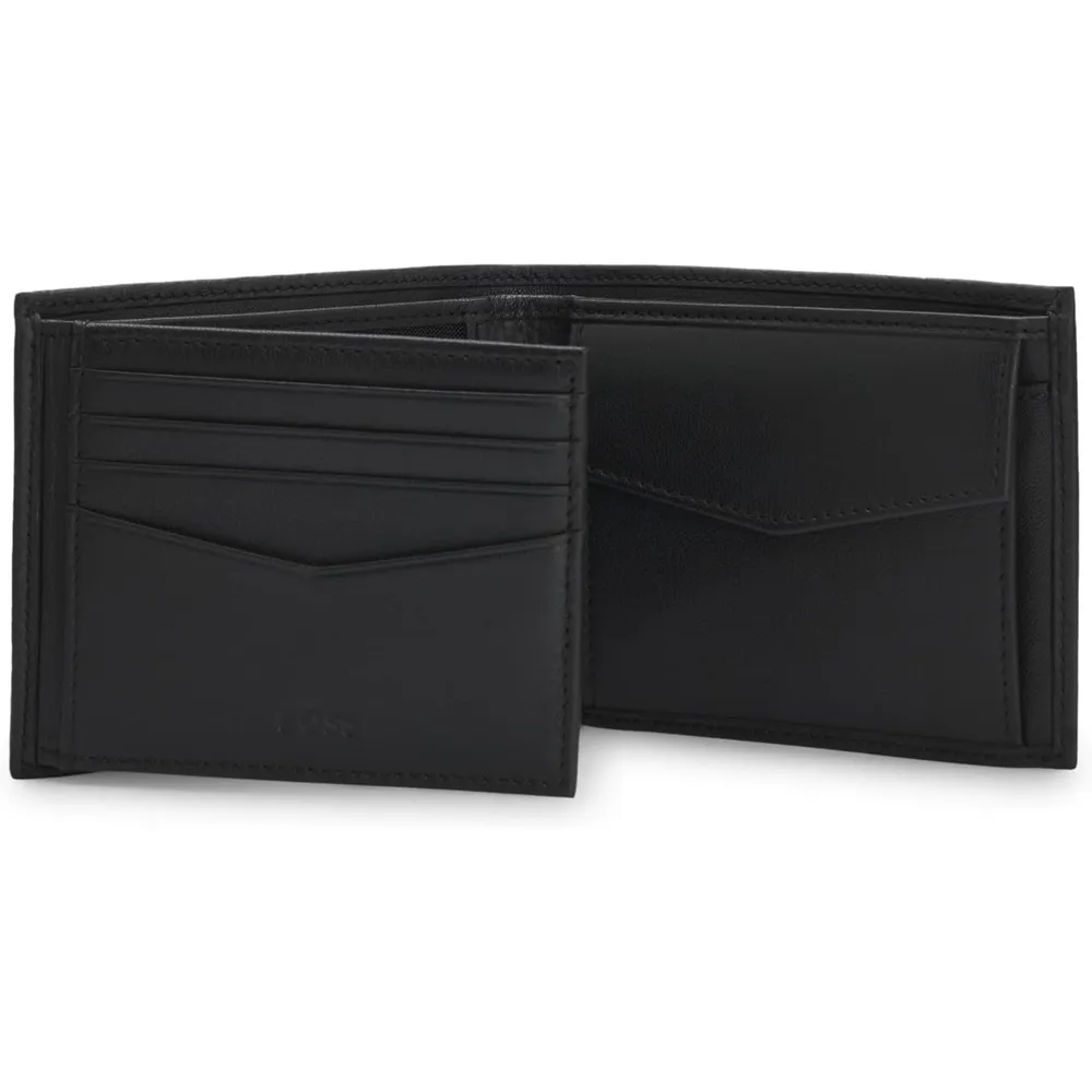 BILLETERA HUGO BOSS CROSSTOWN TRIF NEGRO HOMBRE