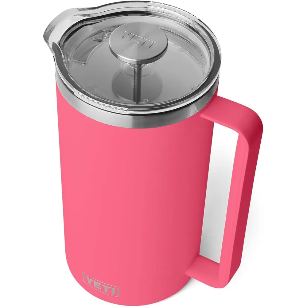 YETI Rambler Cafetera de Prensa con filtro de 64 oz | Rosado