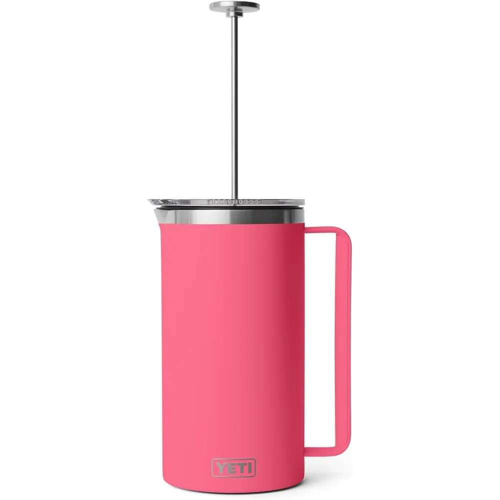 YETI Rambler Cafetera de Prensa con filtro de 64 oz | Rosado