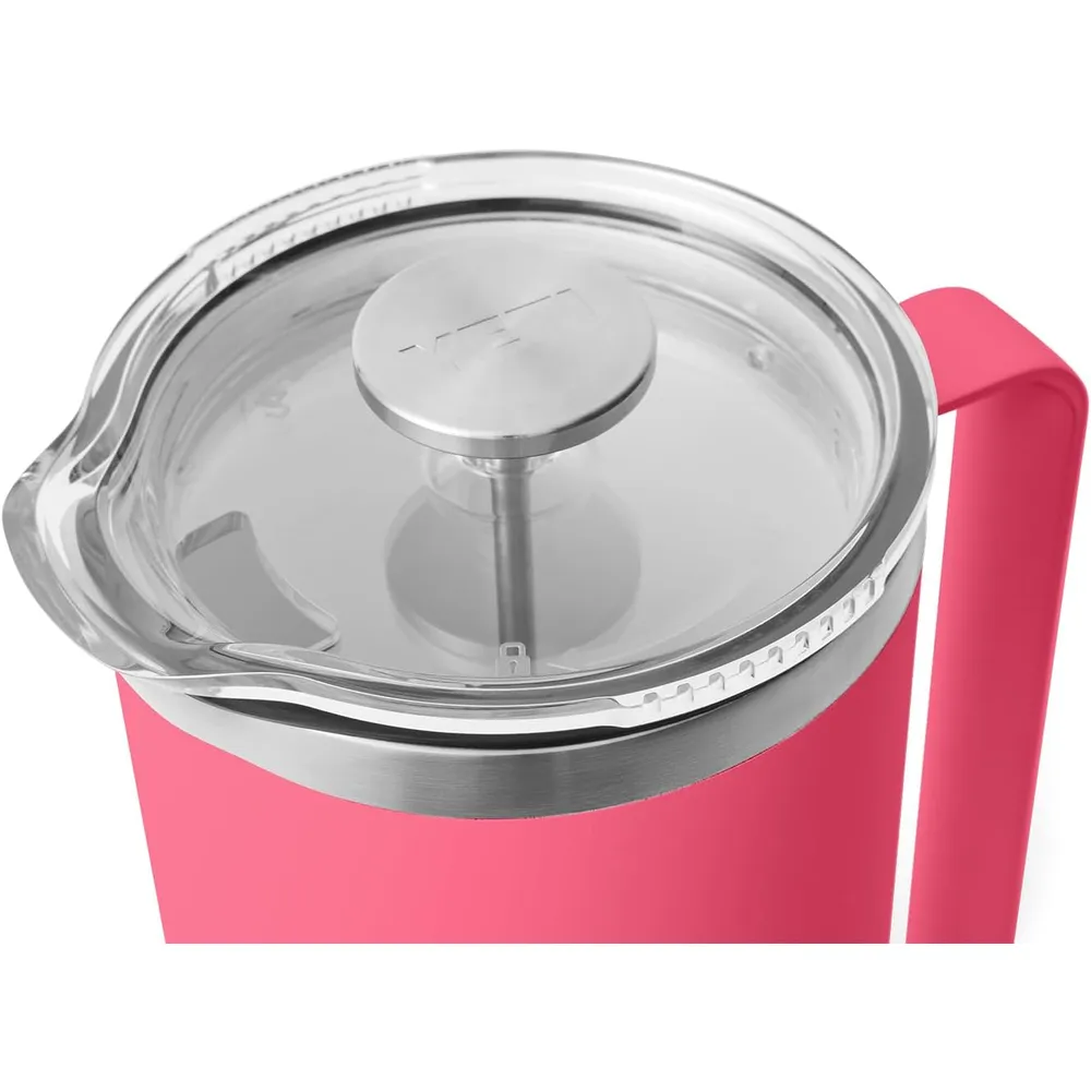YETI Rambler Cafetera de Prensa con filtro de 64 oz | Rosado