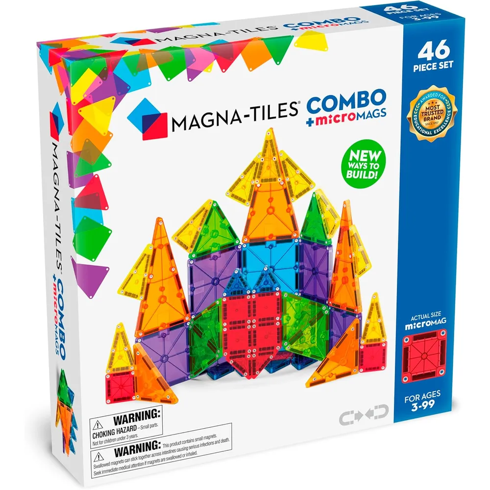SET DE CONSTRUCCIÓN MAGNA-TILES 46 PIEZAS