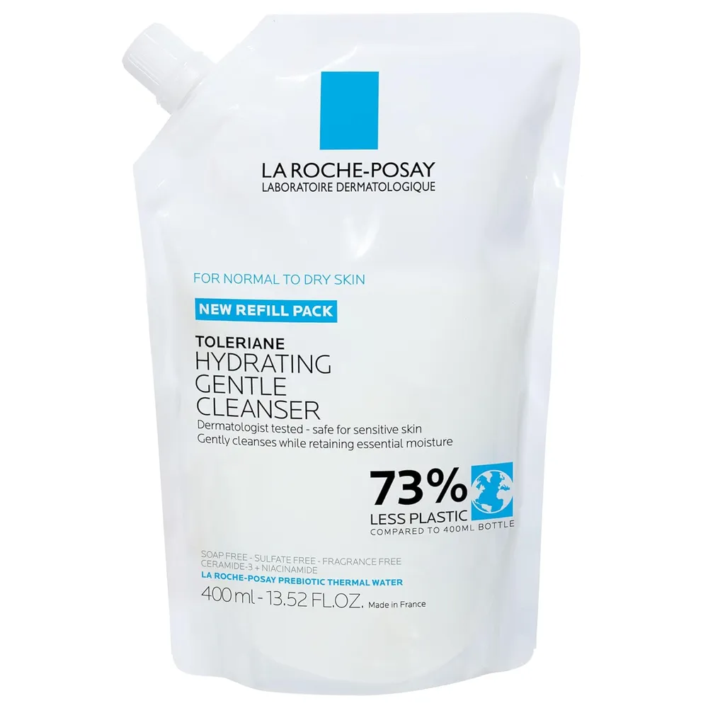 LIMPIADOR FACIAL HIDRATANTE SUAVE REFILL TOLERIANE LA ROCHE-POSAY 13.5 OZ / 400 ML