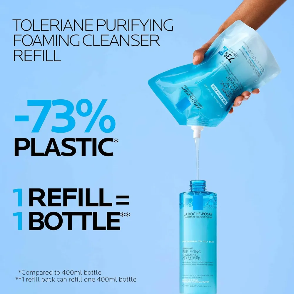 b0d2y9r8hn_1_webp.webp LIMPIADOR FACIAL ESPUMOSO REFILL TOLERIANE LA ROCHE-POSAY 13.5 OZ / 400 ML