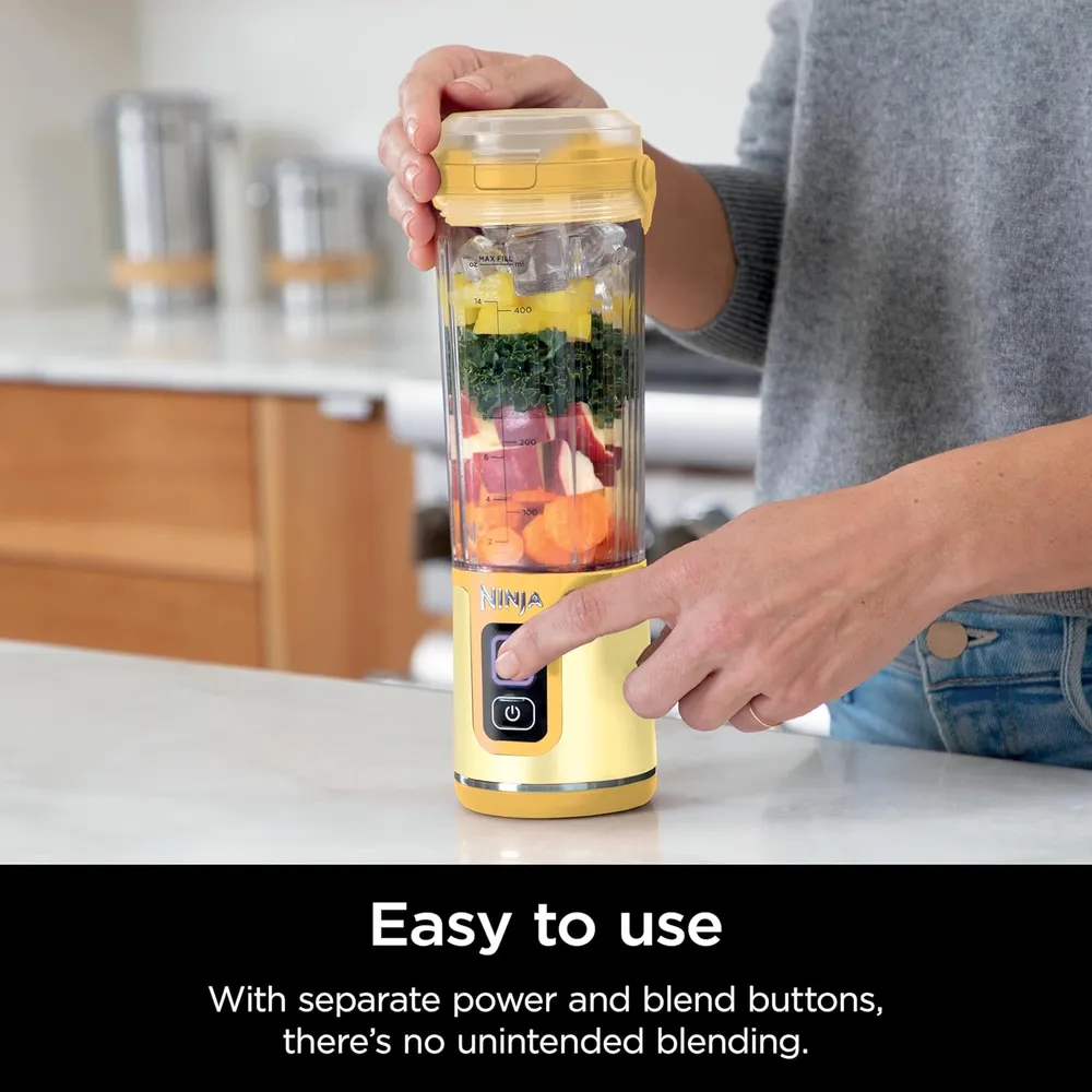 NINJA LICUADORA PORTÁTIL BLAST 500 ML, INALÁMBRICA, RECARGABLE | LIMÓN/MERENGUE