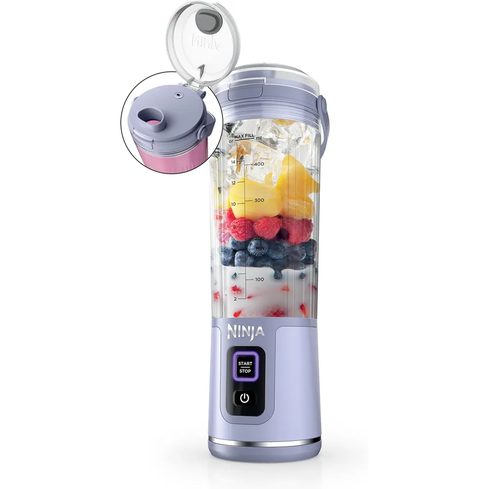 NINJA LICUADORA PORTÁTIL BLAST 500 ML, INALÁMBRICA, RECARGABLE | MUTED LAVENDER