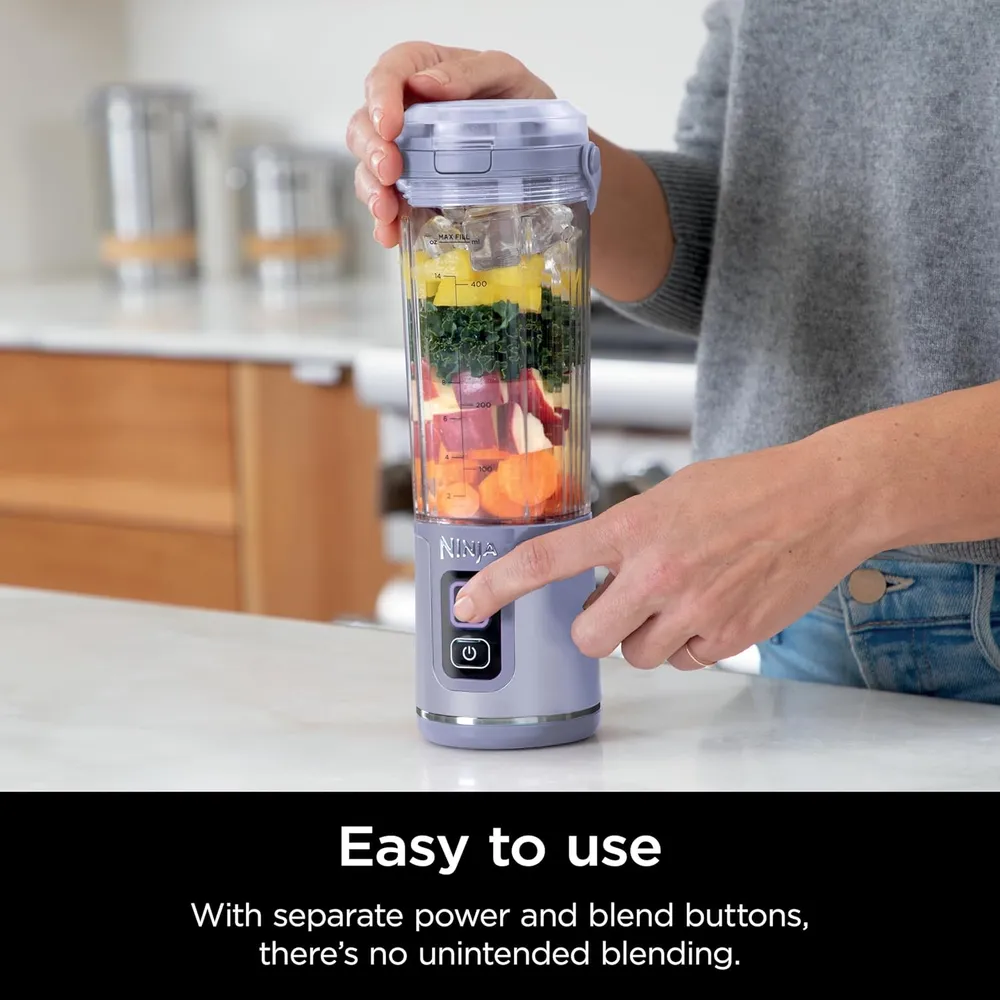 NINJA LICUADORA PORTÁTIL BLAST 500 ML, INALÁMBRICA, RECARGABLE | MUTED LAVENDER