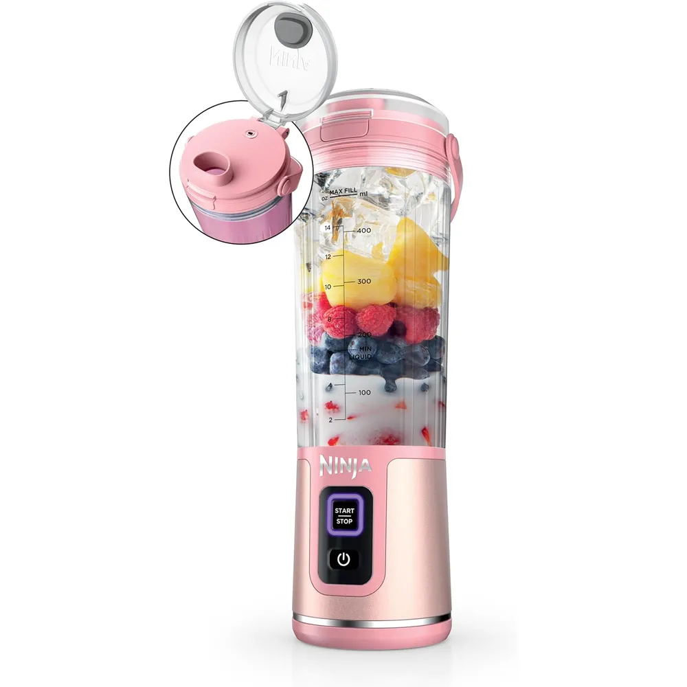 NINJA LICUADORA PORTÁTIL BLAST 500 ML, INALÁMBRICA, RECARGABLE | ROSA