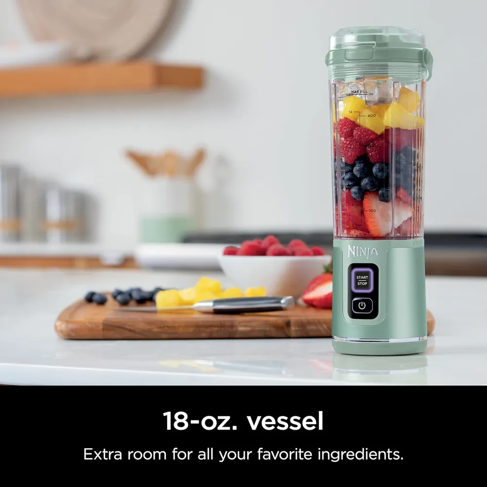NINJA LICUADORA PORTÁTIL BLAST 500 ML, INALÁMBRICA, RECARGABLE | MENTA
