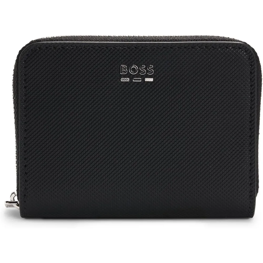 BILLETERA HUGO BOSS JINKO ZIPAROUND NEGRO HOMBRE