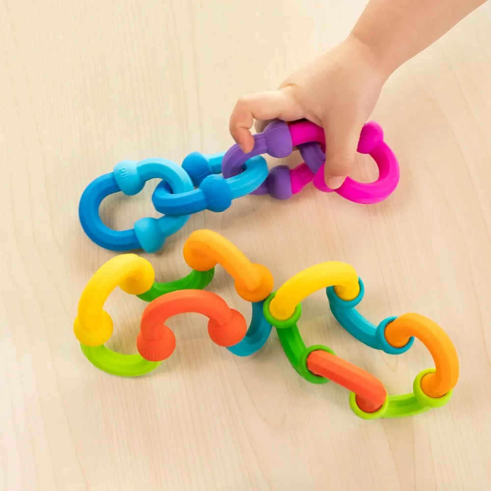 JUGUETE BLOQUES DE CONSTRUCCIÓN DE SILICONA FAT BRAIN TOYS
