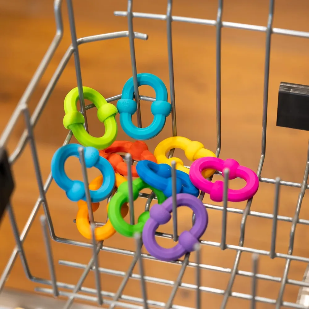 JUGUETE BLOQUES DE CONSTRUCCIÓN DE SILICONA FAT BRAIN TOYS