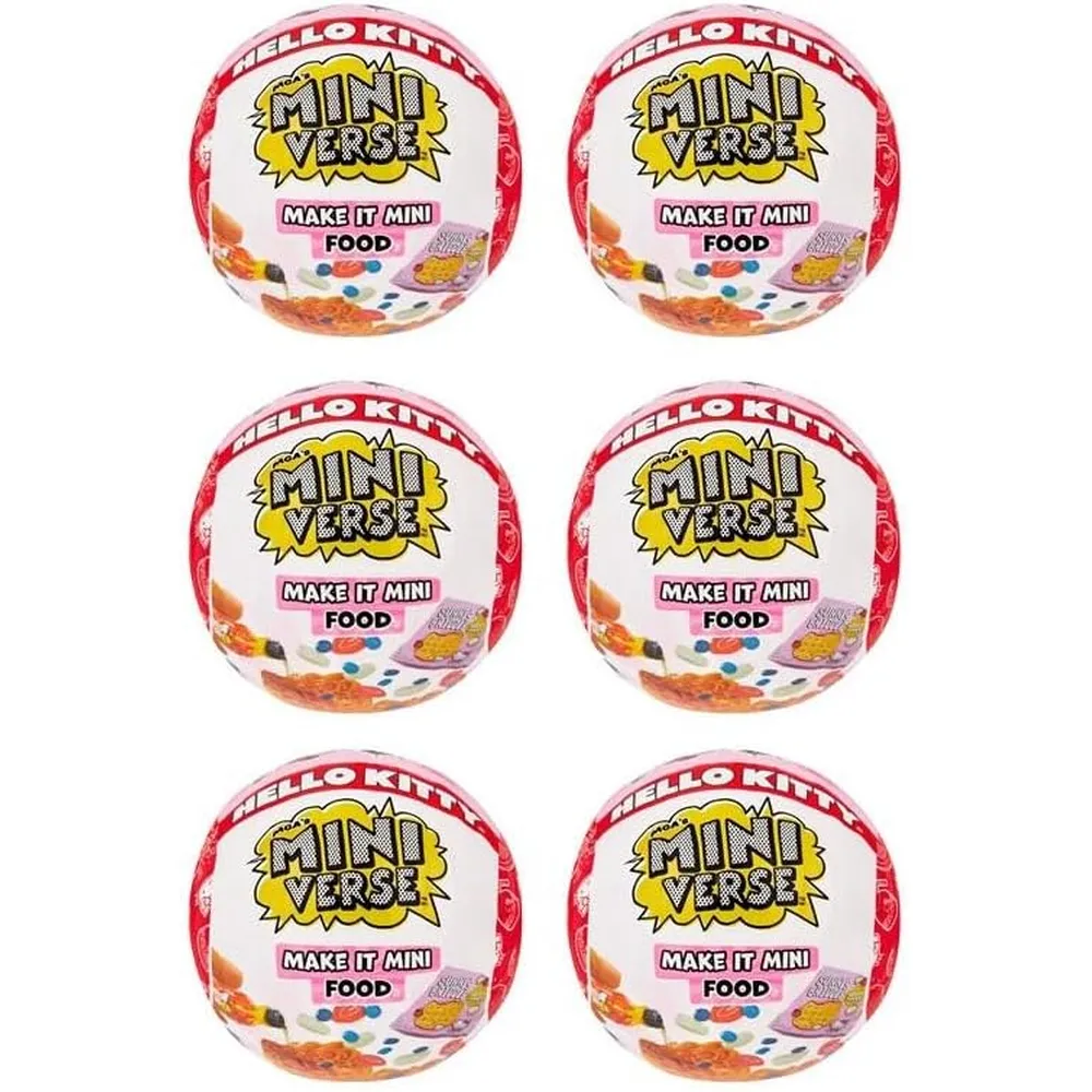 MGA Miniverse Hello Kitty comida pack 6