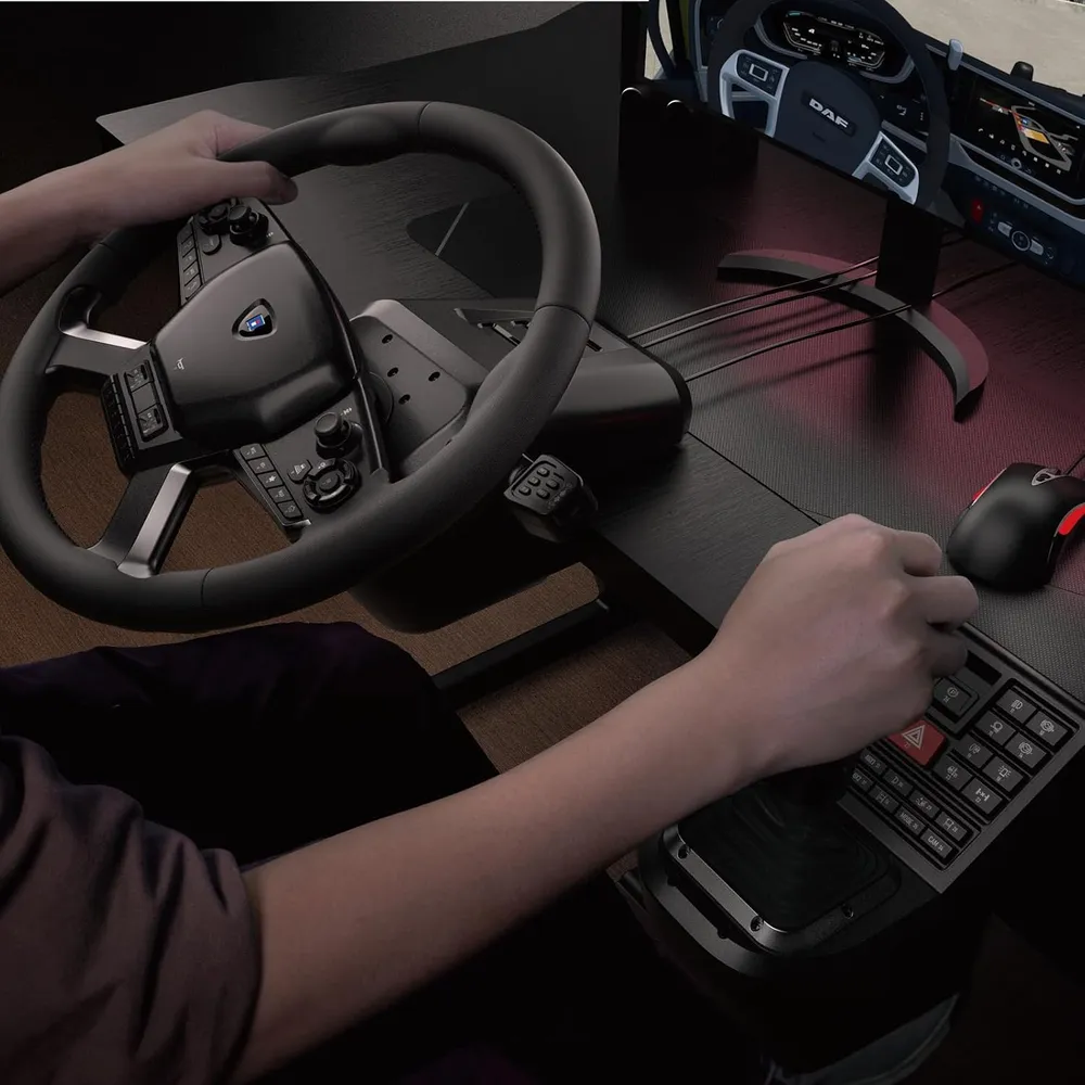 Hori Sistema de Control de Camiones con Volante y Pedales para Windows 11/10