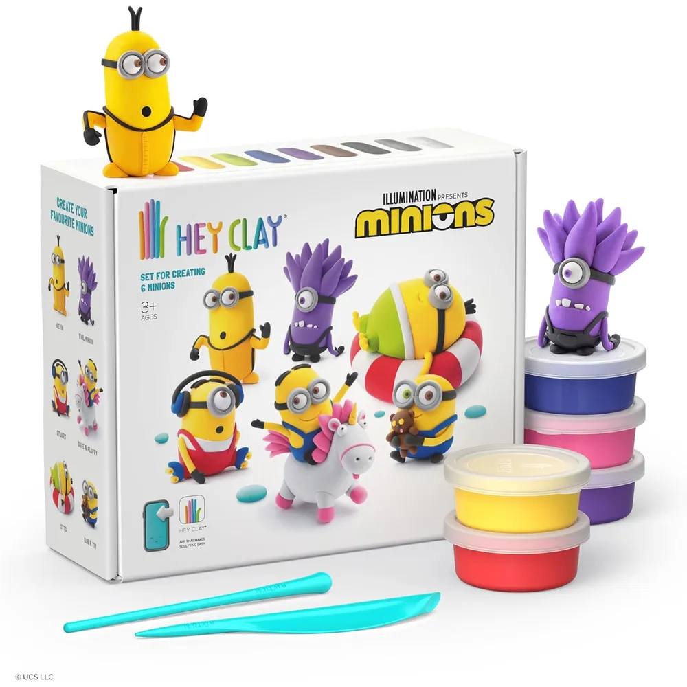 KIT DE ARCILLA HEY CLAY MINIONS FAT BRAIN TOYS