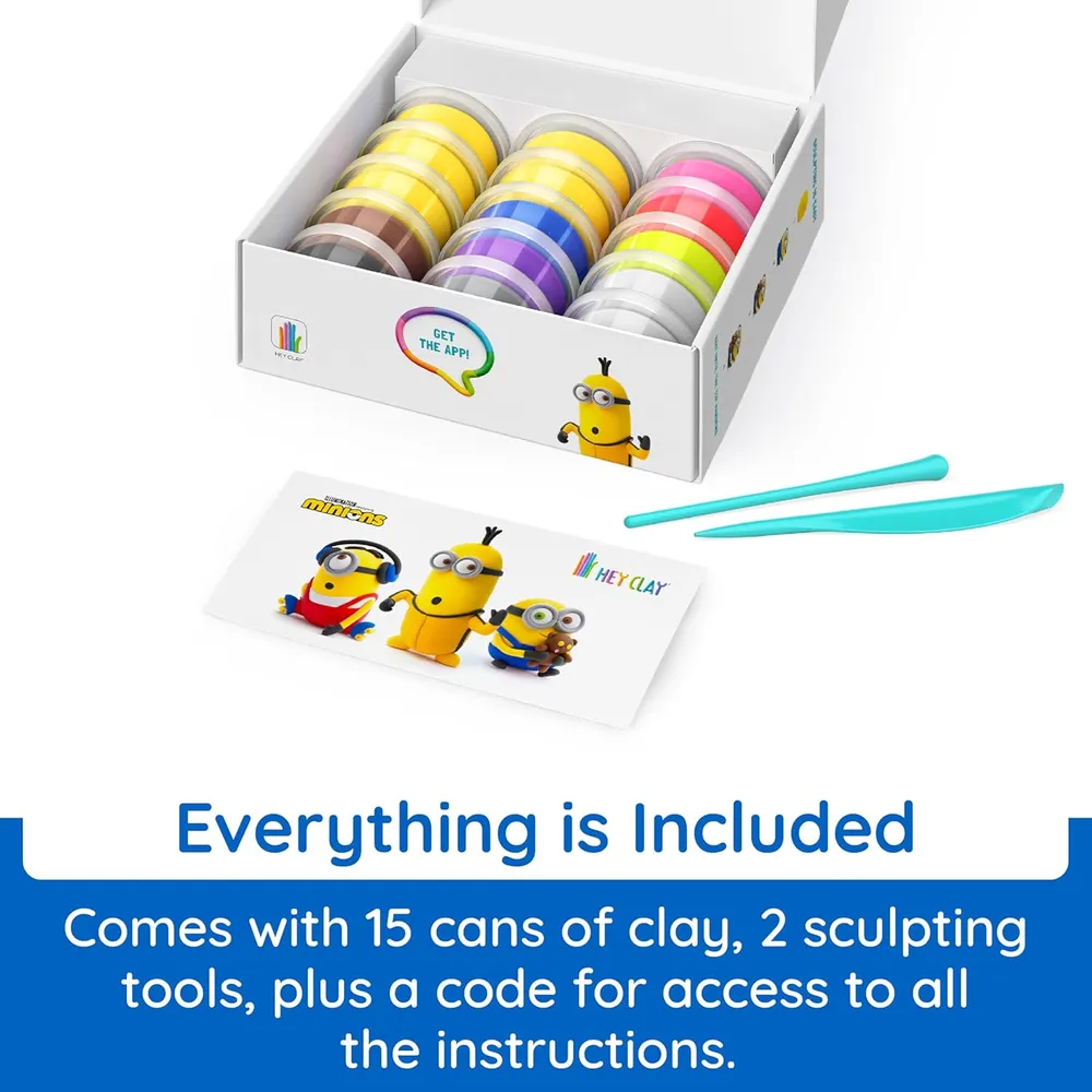 KIT DE ARCILLA HEY CLAY MINIONS FAT BRAIN TOYS